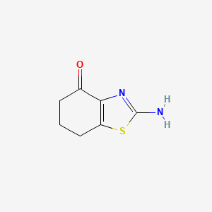 molecular formula C7H8N2OS B3036566 2-氨基-6,7-二氢苯并[d]噻唑-4(5H)-酮 CAS No. 36234-66-9