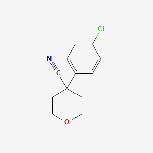 molecular formula C12H12ClNO B3036572 4-(4-Chlorophenyl)tetrahydro-2H-pyran-4-carbonitrile CAS No. 3648-74-6