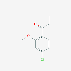 molecular formula C10H11ClO2 B3036579 1-(4-Chloro-2-methoxyphenyl)propan-1-one CAS No. 36871-55-3