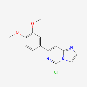 5-Chloro-7-(3,4-dimethoxyphenyl)imidazo[1,2-c]pyrimidine