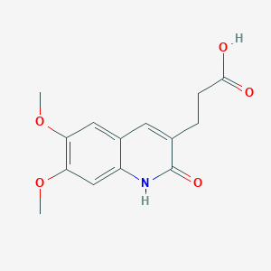 3-(6,7-Dimethoxy-2-oxo-1,2-dihydroquinolin-3-yl)propanoic acid