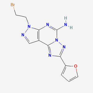 7-(2-Bromoethyl)-2-(furan-2-yl)-7H-pyrazolo[4,3-e][1,2,4]triazolo[1,5-c]pyrimidin-5-amine