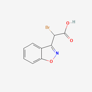 molecular formula C9H6BrNO3 B3036598 2-(Benzo[d]isoxazol-3-yl)-2-bromoacetic acid CAS No. 37924-67-7