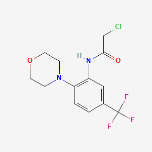 2-chloro-N-[2-(morpholin-4-yl)-5-(trifluoromethyl)phenyl]acetamide