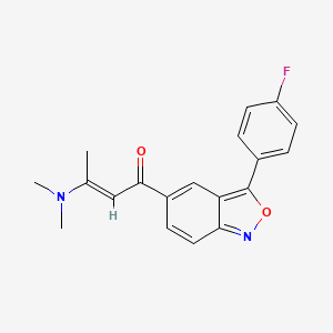 molecular formula C19H17FN2O2 B3036611 (E)-3-(dimethylamino)-1-[3-(4-fluorophenyl)-2,1-benzoxazol-5-yl]but-2-en-1-one CAS No. 383147-34-0