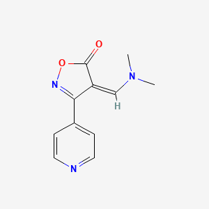 molecular formula C11H11N3O2 B3036732 4-[(dimethylamino)methylene]-3-(4-pyridinyl)-5(4H)-isoxazolone CAS No. 400076-47-3
