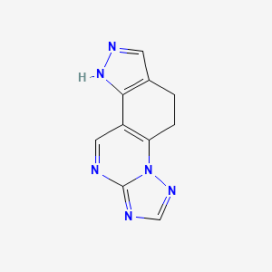 molecular formula C10H8N6 B3036751 6,9-dihydro-5H-pyrazolo[3,4-f][1,2,4]triazolo[1,5-a]quinazoline CAS No. 400077-48-7