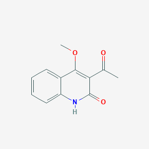 molecular formula C12H11NO3 B3036789 3-acetyl-4-methoxy-2(1H)-quinolinone CAS No. 400079-79-0