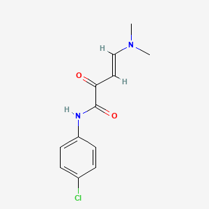 molecular formula C12H13ClN2O2 B3036809 (E)-N-(4-chlorophenyl)-4-(dimethylamino)-2-oxobut-3-enamide CAS No. 400080-82-2