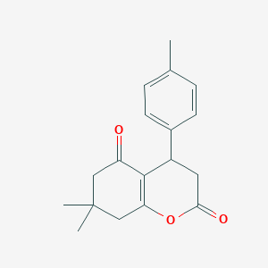 molecular formula C18H20O3 B3036881 7,7-Dimethyl-4-(4-methylphenyl)-3,4,6,8-tetrahydrochromene-2,5-dione CAS No. 400084-56-2