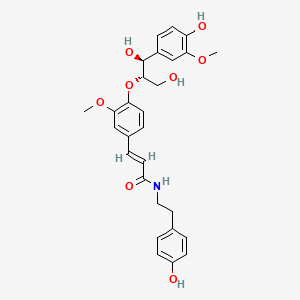 molecular formula C28H31NO8 B3037025 Cannabisin H CAS No. 403647-08-5