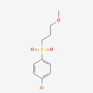 molecular formula C10H13BrO3S B3037028 1-bromo-4-((3-methoxypropyl)sulfonyl)benzene CAS No. 403793-29-3