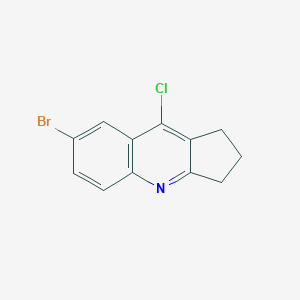 molecular formula C12H9BrClN B3037035 7-bromo-9-chloro-2,3-dihydro-1H-cyclopenta[b]quinoline CAS No. 40528-06-1