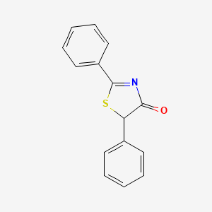molecular formula C15H11NOS B3037062 2,5-diphenyl-1,3-thiazol-4(5H)-one CAS No. 42093-19-6