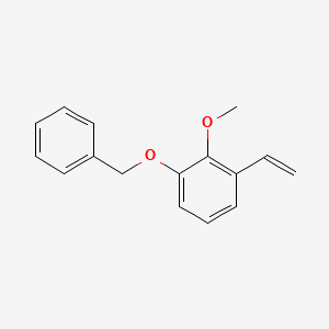 molecular formula C16H16O2 B3037064 1-(Benzyloxy)-2-methoxy-3-vinylbenzene CAS No. 422564-21-4