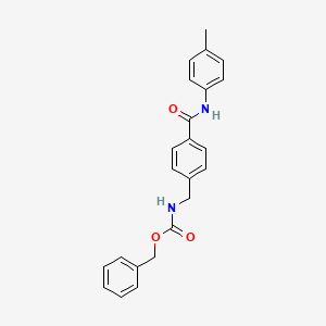 molecular formula C23H22N2O3 B3037248 benzyl N-[4-(4-toluidinocarbonyl)benzyl]carbamate CAS No. 477847-76-0