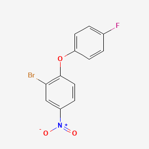 molecular formula C12H7BrFNO3 B3037306 2-Bromo-1-(4-fluorophenoxy)-4-nitrobenzene CAS No. 477856-83-0