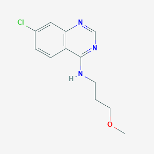 molecular formula C12H14ClN3O B3037327 7-chloro-N-(3-methoxypropyl)-4-quinazolinamine CAS No. 477862-02-5