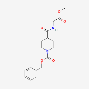 molecular formula C17H22N2O5 B3037367 Benzyl 4-[(2-methoxy-2-oxoethyl)carbamoyl]piperidine-1-carboxylate CAS No. 477870-13-6
