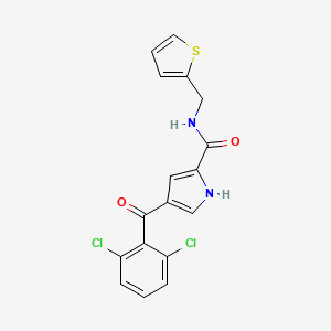 molecular formula C17H12Cl2N2O2S B3037374 4-(2,6-dichlorobenzoyl)-N-(2-thienylmethyl)-1H-pyrrole-2-carboxamide CAS No. 477870-37-4