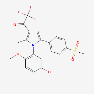 1-[1-(2,5-Dimethoxyphenyl)-2-methyl-5-(4-methylsulfonylphenyl)pyrrol-3-yl]-2,2,2-trifluoroethanone