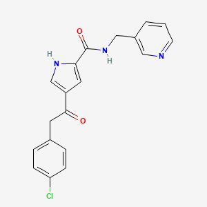 4-[2-(4-chlorophenyl)acetyl]-N-(3-pyridinylmethyl)-1H-pyrrole-2-carboxamide