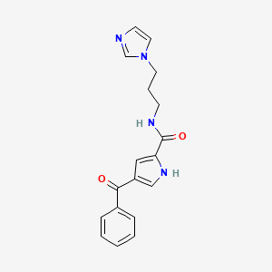 4-benzoyl-N-[3-(1H-imidazol-1-yl)propyl]-1H-pyrrole-2-carboxamide