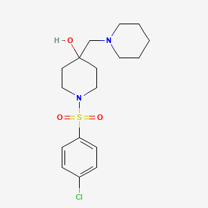 1-[(4-Chlorophenyl)sulfonyl]-4-(piperidinomethyl)-4-piperidinol
