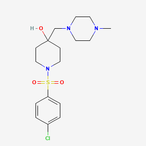 1-[(4-Chlorophenyl)sulfonyl]-4-[(4-methylpiperazino)methyl]-4-piperidinol