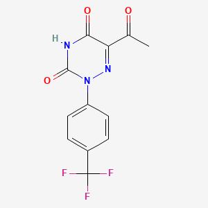 6-acetyl-2-[4-(trifluoromethyl)phenyl]-1,2,4-triazine-3,5(2H,4H)-dione