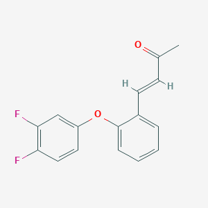 molecular formula C16H12F2O2 B3037455 (E)-4-[2-(3,4-difluorophenoxy)phenyl]but-3-en-2-one CAS No. 478043-84-4