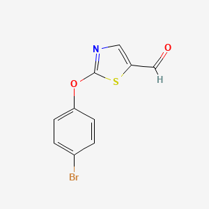 molecular formula C10H6BrNO2S B3037492 2-(4-Bromophenoxy)-1,3-thiazole-5-carbaldehyde CAS No. 478068-01-8