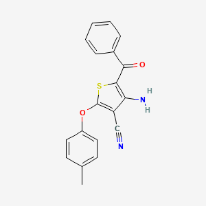 4-Amino-5-benzoyl-2-(4-methylphenoxy)-3-thiophenecarbonitrile