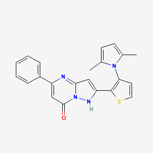 2-[3-(2,5-dimethyl-1H-pyrrol-1-yl)-2-thienyl]-5-phenylpyrazolo[1,5-a]pyrimidin-7-ol