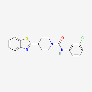 4-(1,3-benzothiazol-2-yl)-N-(3-chlorophenyl)tetrahydro-1(2H)-pyridinecarboxamide
