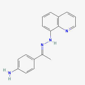 1-(4-aminophenyl)-1-ethanone N-(8-quinolinyl)hydrazone