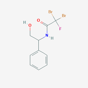 2,2-dibromo-2-fluoro-N-(2-hydroxy-1-phenylethyl)acetamide