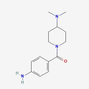 molecular formula C14H21N3O B3037618 (4-Aminophenyl)[4-(dimethylamino)-1-piperidinyl]-methanone CAS No. 50534-08-2
