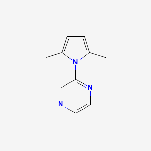 B3037631 2-(2,5-dimethyl-1H-pyrrol-1-yl)pyrazine CAS No. 50966-76-2