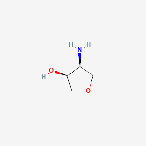 molecular formula C4H9NO2 B3037679 (3S,4S)-4-Aminotetrahydrofuran-3-ol CAS No. 535936-61-9