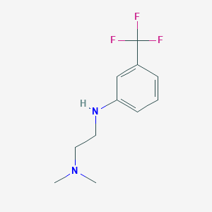 molecular formula C11H15F3N2 B3037698 Dimethyl(2-{[3-(trifluoromethyl)phenyl]amino}ethyl)amine CAS No. 5502-34-1