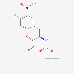 molecular formula C14H18N2O7 B3037717 Boc-3-nitro-L-tyrosine CAS No. 5575-03-1