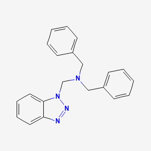 molecular formula C21H20N4 B3037747 N-(Benzotriazol-1-ylmethyl)-N-benzyl-1-phenylmethanamine 