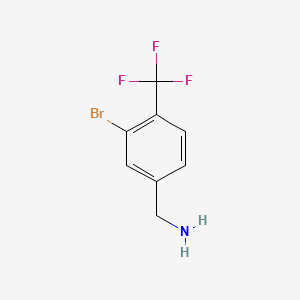 (3-Bromo-4-(trifluoromethyl)phenyl)methanamine