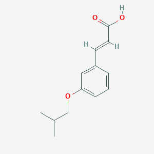 molecular formula C13H16O3 B3037757 (E)-3-(3-isobutoxyphenyl)acrylic acid CAS No. 58420-24-9