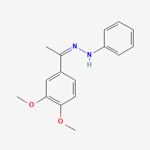molecular formula C16H18N2O2 B3037762 N-[(Z)-1-(3,4-dimethoxyphenyl)ethylideneamino]aniline CAS No. 58697-62-4