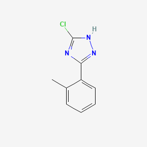 molecular formula C9H8ClN3 B3037769 3-chloro-5-(o-tolyl)-1H-1,2,4-triazole CAS No. 59301-29-0