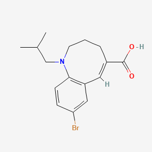 B3037776 8-Bromo-1,2,3,4-tetrahydro-1-(2-methylpropyl)-1-benzazocine-5-carboxylic acid CAS No. 597583-12-5