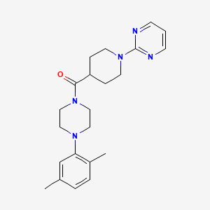 [4-(2,5-Dimethylphenyl)piperazin-1-yl]-(1-pyrimidin-2-ylpiperidin-4-yl)methanone