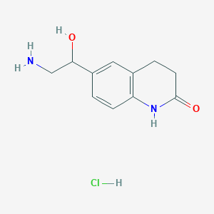6-(2-Amino-1-hydroxyethyl)-1,2,3,4-tetrahydroquinolin-2-one hydrochloride
